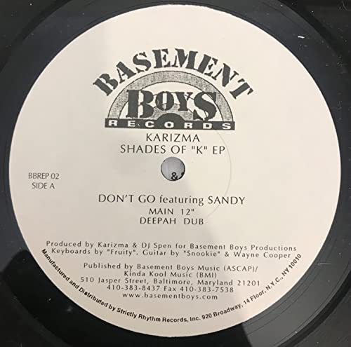 Shades Of'k' Ep [Vinyl Single] von Basement Boys