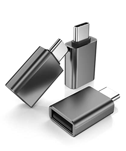 Basesailor USB C auf USB Adapter 3 Pack,Thunderbolt 4 USBC Stecker zu USB Buchse Stick OTG Ladekabel Typ Male A Female Konverter für iPhone 16 15 Max,MacBook Pro Air,iPad 11,Galaxy S24 Plus Ultra A54 von Basesailor