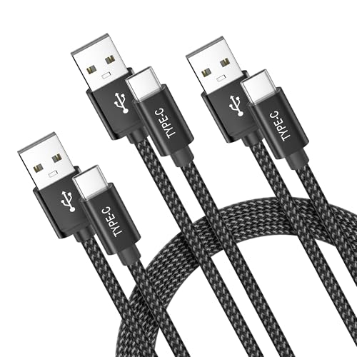 Ladekabel für Samsung Galaxy A55,USB zu USB C Kabel 1/2/3M 3Pack,USB A zu Typ C Schnellladekabel Netzkabel für A35 A25 A15 A54 A34 A14 5G,S24 S23 S22 Plus Ultra Fe,Z Flip Fold 6 5 4,M13 M53 M33 M23 von Basesailor