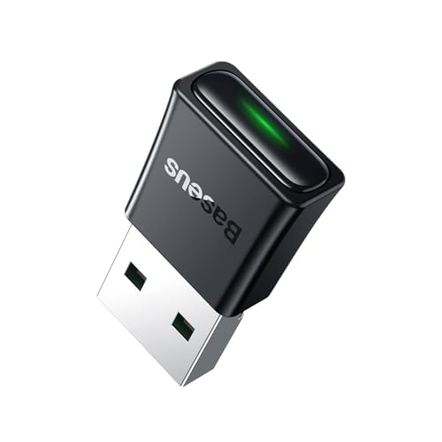 Baseus BA07 - USB-Adapter, Bluetooth 5.3 Empfänger und Sender, für Computer, 5 Geräte, schwarz von Baseus