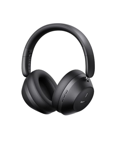 Baseus Bluetooth Kopfhörer Over Ear über dem Ohr mit kraftvollem Bass, 50 Stunden Spielzeit, ENC-Anrufklarheit, Geräuschisolierung, bequemer Passform, leichtem, faltbarem Kopfhörer Baseus Bluetooth Kopfhörer Over Ear über dem Ohr mit kraftvollem Bass, 50 Stunden Spielzeit, ENC-Anrufklarheit, Geräuschisolierung, bequemer Passform, leichtem, faltbarem Kopfhörer von Baseus