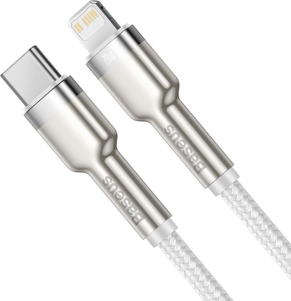 Baseus Cafule - 1 m - Lightning - USB C - M�nnlich - M�nnlich - Wei� (CATLJK-A02) von Baseus