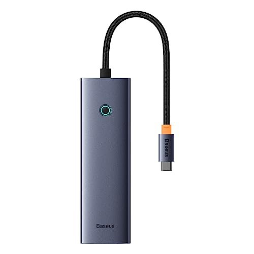 Baseus Hub 7w1 UltraJoy 7-Port (USB-C auf 1 x HDMI4K @30 Hz + 2 x USB 3.0 + 1 x PD + RJ45 + SD/TF3.0) von Baseus