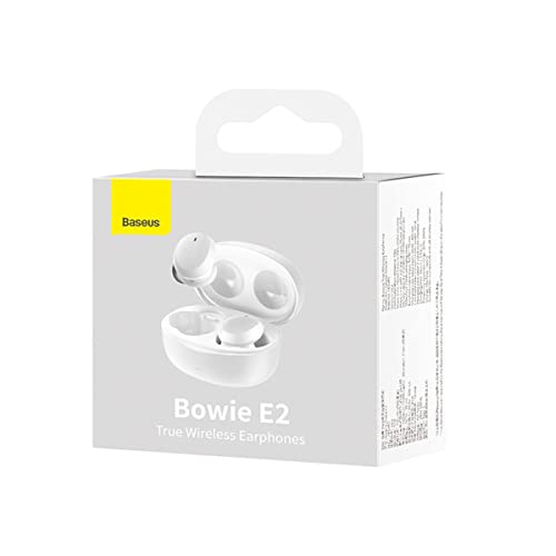Baseus Kopfhörer Bluetooth Bowie E2 BT 5.2, TWS AV-Synchronisation, niedrige Latenz, IP55, Weiß (NGTW090002), 12865, Schwarz von Baseus
