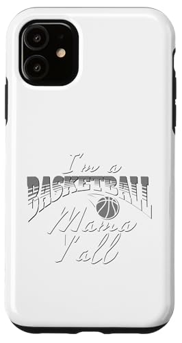 Hülle für iPhone 11 Southern Moms Basketball-Geschenk für Damen, Grau und Weiß von Basketball Apparel Gift Shop For Basketball Moms