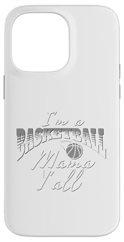 Hülle für iPhone 14 Pro Max Southern Moms Basketball-Geschenk für Damen, Grau und Weiß von Basketball Apparel Gift Shop For Basketball Moms