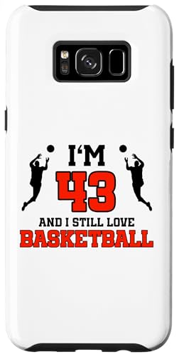 Hülle für Galaxy S8+ 43. Geburtstag 43 Jahre alter Basketballspieler Geburtstag von Basketball Birthday Designs for Basketball Players