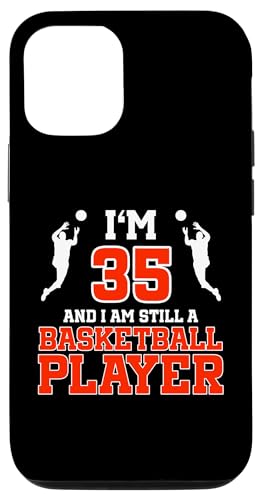Hülle für iPhone 14 Pro 35. Geburtstag, 35 Jahre alt, Basketballspieler, Geburtstag von Basketball Birthday Designs for Basketball Players