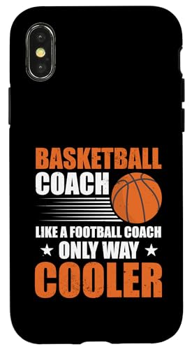 Hülle für iPhone X/XS Basketballtrainer Papa von Basketball Coach Gift Idea from Team