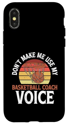 Hülle für iPhone X/XS Basketballtrainer Papa von Basketball Coach Gift Idea from Team