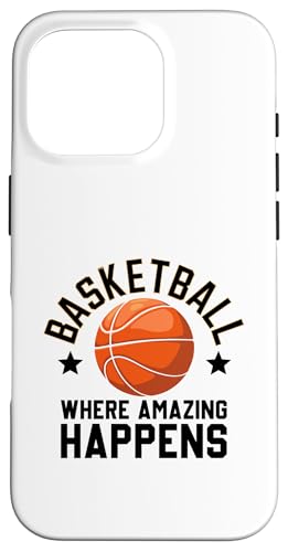 Basketball, wo Unglaubliches passiert, Shoot Court Player Hülle für iPhone 16 Pro von Basketball Player Sports Gift Ball Court