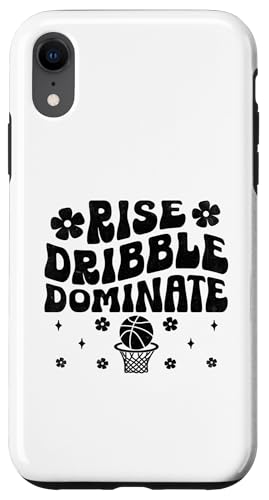 Rise Dribble Dominate Shoot Court-Spieler Hülle für iPhone XR von Basketball Player Sports Gift Ball Court