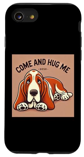 Hülle für iPhone SE (2020) / 7 / 8 Hug Your Dog Basset Basset Mama Papa Doggie Basset Hound von Basset Hound Gifts and Doggie Shirts