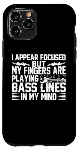 Hülle für iPhone 11 Pro Bassgitarre Musiker Rockband EDM Music Bassist Player von Bassist Outfit For A Bassist Rock Band Player