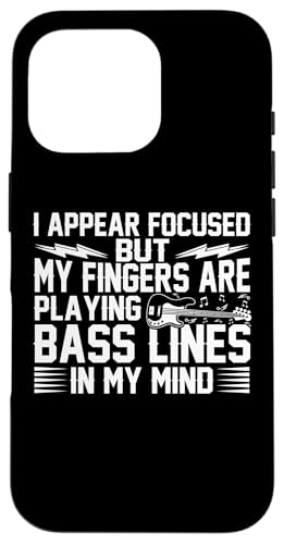 Hülle für iPhone 16 Pro Bassgitarre Musiker Rockband EDM Music Bassist Player von Bassist Outfit For A Bassist Rock Band Player