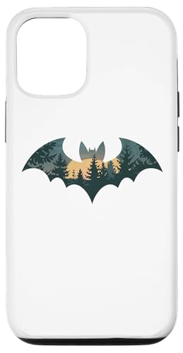 Hülle für iPhone 12/12 Pro Fledermaus Jagd Wandern Outdoor Camping Wald Männer Frauen Fledermaus von Bat Hunting Wildlife Camping For Women Men Kids