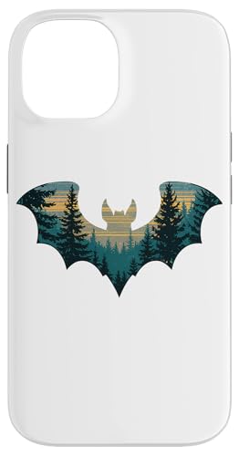 Hülle für iPhone 14 Fledermaus Jagd Wandern Outdoor Camping Wald Männer Frauen Fledermaus von Bat Hunting Wildlife Camping For Women Men Kids