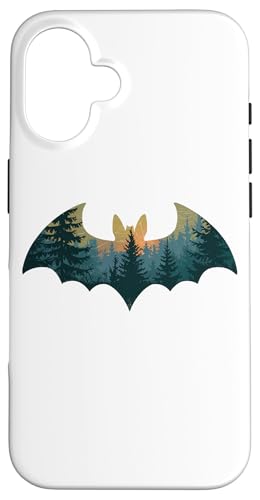 Hülle für iPhone 16 Fledermaus Jagd Wandern Outdoor Camping Wald Männer Frauen Fledermaus von Bat Hunting Wildlife Camping For Women Men Kids