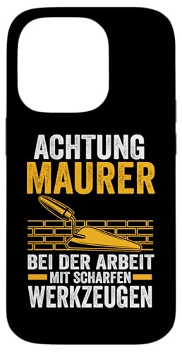 Hülle für iPhone 14 Pro Maurermeister Maurergeselle Maurer von Bauarbeiter Baustelle Maurer