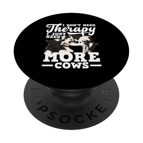 Ich Brauche Keine Therapie Ich Brauche Mehr Kühe PopSockets Klebender PopGrip von Bauernhof Tierliebhaber Lustige Kuh Humor