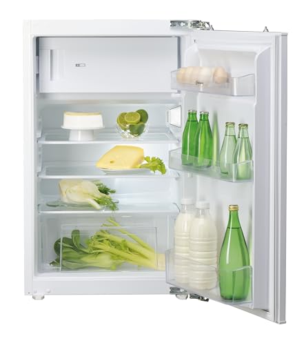 Bauknecht KSI 9GF3E Einbau-Kühlschrank mit Gefrierfach/Elektronische Temperaturregelung/LED-Licht/Abtauautomatik im Kühlteil/Sicherheitsglas/Obst- und Gemüseschublade von Bauknecht