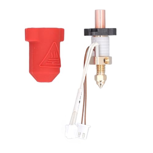 Baxnore 3D-Drucker-Hotend-Kit, Messingdüse, Ti-Legierung, Kupfer-Heatbreak, Keramik-Heizblock-Kit, Thermistor-Hotend-Kit für K1 K1 Maximum von Baxnore