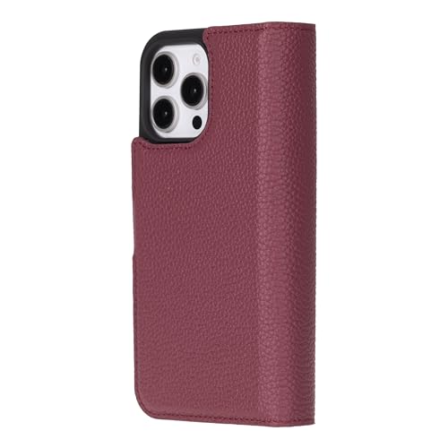 Bayelon Wallet Case für iPhone 16 Pro, dreifach gefaltete Leder-Brieftasche, abnehmbare magnetische Flip-Folio-Abdeckung, Kartenhalter, iPhone 16 Pro Hülle für Damen und Herren, MagSafe-kompatibel, von Bayelon