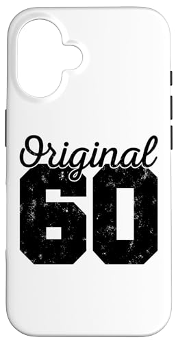 Hülle für iPhone 16 Original Vintage 60 Bday Accessories Jest Birthday Celebrant von Bday Decorations B-Day Anniversary Turning Years