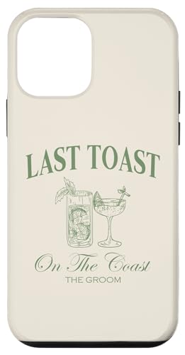 Hülle für iPhone 12 mini Last Toast On The Coast The Groom Beach Junggesellinnenabschied von Beach Bachelorette Last Splash