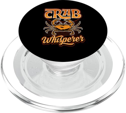 Crab Whisperer Nostalgie 80er Jahre Stil Krabbenangeln PopSockets PopGrip für MagSafe von Beach Crabbing and Crab Hunting Gear Collection