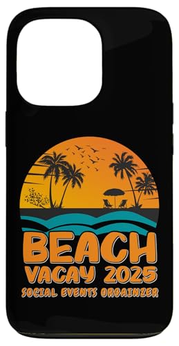 Hülle für iPhone 13 Pro Beach Vacay 2025 – Organizer für soziale Veranstaltungen von Beach Vacay Holiday Designs 2025