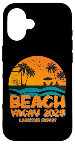 Hülle für iPhone 16 Beach Vacay 2025 - Logistikexperte Design von Beach Vacay Holiday Designs 2025