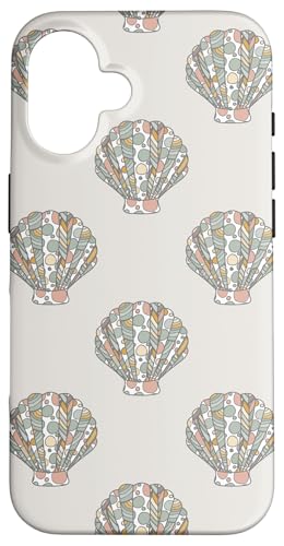 Hülle für iPhone 16 Trendy Coastal Granddaughter Ästhetische adrette Muscheln Ozean von Beachy Coastal Granddaughter Style Prints