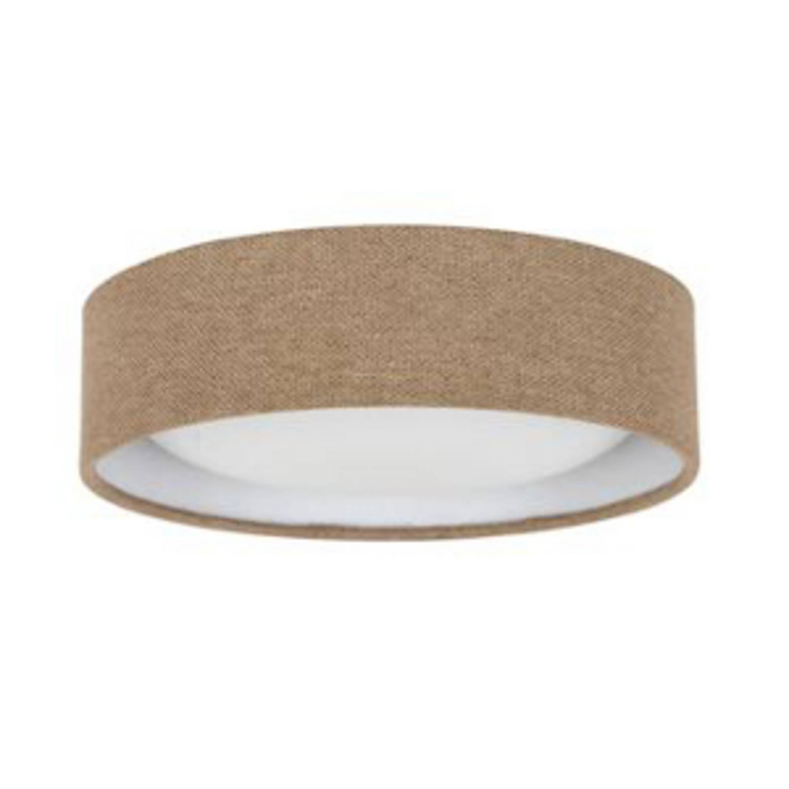 Beacon Deckenleuchte Uno, beige, Textil, Ø 25 cm, GX53 von Beacon Lighting