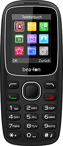 Beafon C65 Handy (4,5 cm (1,77 Zoll) TFT-Display, Dual-SIM) schwarz von Beafon