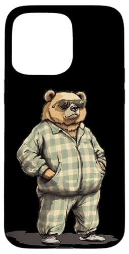 Entspannen und entspannen Sie sich mit diesem Pyjama-Bär-Outfit Hülle für iPhone 15 Pro Max von Bear Pajama