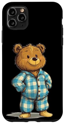 Happy Bedtime Buddy Bär in bezauberndem Schlafanzug Hülle für iPhone 11 Pro Max von Bear Pajama