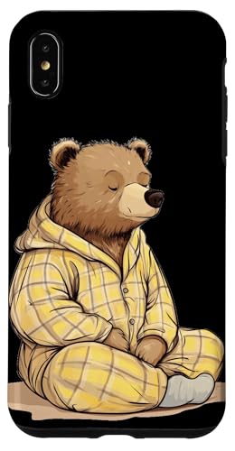 Komfort bei Nacht mit dieser Pyjama-Bär-Grafik Hülle für iPhone XS Max von Bear Pajama