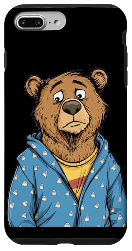 Lustiger trauriger Bär im Pyjama-Kostüm für Nachtwäsche-Liebhaber Hülle für iPhone 7 Plus/8 Plus von Bear Pajama