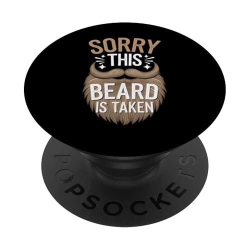 Bart Entschuldigung, dieser Bart ist genommen PopSockets Klebender PopGrip von Beard Whiskers Bearded Men Moustache