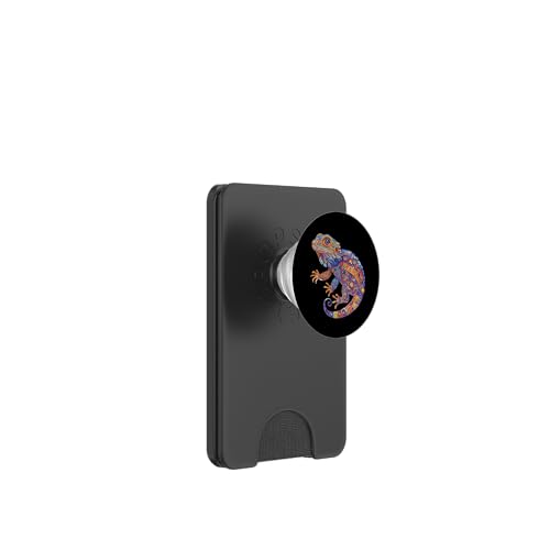 Colorful Bearded Dragon Art PopSockets PopWallet für MagSafe von Bearded Dragon Graphic Apparel