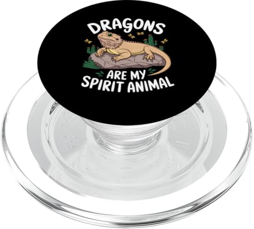 Bartagamen-Terrarium Eidechsenliebhaber Reptilienkunst kalt PopSockets PopGrip für MagSafe von Bearded Dragon Shirt Owner Gifts for Reptile Lover