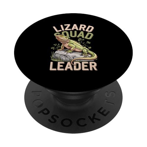 Bartdrachenliebhaber, Reptilien-Terrarium, Drachenkopf-Zubehör PopSockets Klebender PopGrip von Bearded Dragon Shirt Owner Gifts for Reptile Lover