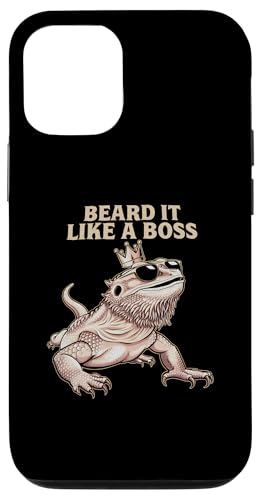 Hülle für iPhone 12/12 Pro Bartagamen-Terrarium Reptilienliebhaber kaltblütige Kunst von Bearded Dragon Shirt Owner Gifts for Reptile Lover