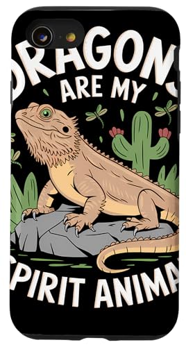 Hülle für iPhone SE (2020) / 7 / 8 Reptilienliebhaber Bartagrache Terrarium Zubehör Drache von Bearded Dragon Shirt Owner Gifts for Reptile Lover