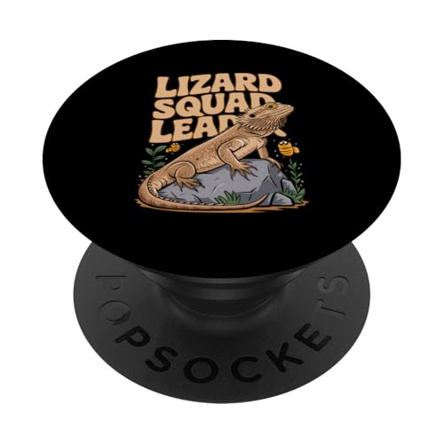 Bartagamen-Terrarium Reptilien kaltblütiger Drachenkopf PopSockets Klebender PopGrip von Bearded Dragon Shirt Supplies Bearded Dragon Shirt