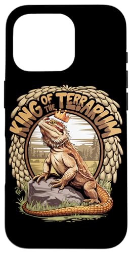 Hülle für iPhone 16 Pro Drachenkopf Bartagrache Terrarium Reptilien Zubehör von Bearded Dragon Shirt Supplies Bearded Dragon Shirt