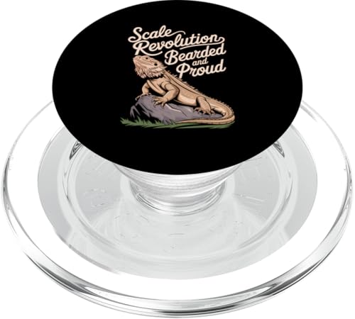 Drachenkopf Bartagrache Terrarium liefert kaltblütig PopSockets PopGrip für MagSafe von Bearded Dragon Shirts for Men Reptile Lover Design