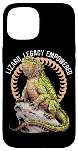 Hülle für iPhone 15 Zoologe Herpetology Fan Drachenkopf Kaltblüter Reptilien von Bearded Dragon Shirts for Men Reptile Lover Design