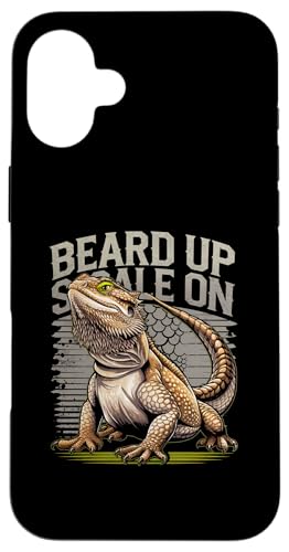 Hülle für iPhone 16 Plus Bartagamen-Terrarium Reptilien kaltblütiger Drachenkopf von Bearded Dragon Shirts for Men Reptile Lover Design